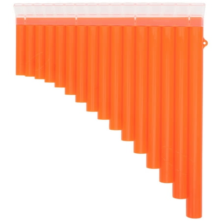 WORGEOUS Pan Flute Pipes Traditional Instrument Instruments Child Student Orange