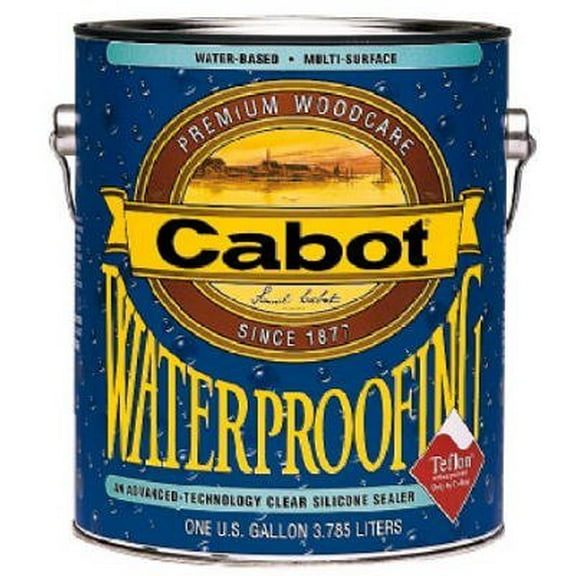 Cabot 1000-07 Waterproofing Silicone Sealer, Crystal Clear, 1-Gallon - Quantity 4