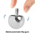 thumbnail image 2 of Deliqiba Tippe Top Metal Flip over Top Stainless Steel Top Amazing Toy Gift, Silver, 2 of 8
