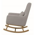 thumbnail image 4 of Coaster Upholstered Rocking Chair Grey and Golden Brown-Color:Grey,Finish:Other Color,Style:Contemporary, 4 of 7