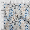 thumbnail image 2 of oneOone Polyester Spandex Medium Blue Fabric Leaves Craft Projects Decor Fabric Printed By The Yard 56 Inch Wide-JJ, 2 of 5