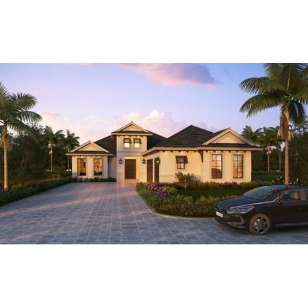 013-2818: Luxury Contemporary 5 Bed, 4 Bath Luxury Home Plan, 2818 Sq Ft: Full Blueprints with License to Build by Home Plan Marketplace - Lesuto