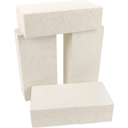 Insulating Fire Brick, 2300F Rated, 4-Pack, 9" x 4.5" x 2.5", 3123R