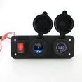 thumbnail image 4 of 1x Enchufe Impermeable de Encendedor de Cigarrillos Voltímetro de Coches con Fuente de Alimentación para Móviles Productos Electrónicos de 12V DC con Interruptor Sunnimix Voltímetro LED, 4 of 8