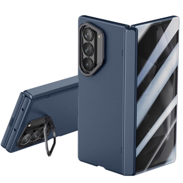 WAITLOVER Funda protectora completa para Galaxy Z Fold 6 con película de privacidad templada y cristal