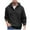 Sweater - Dark Gray, variant on Maqroz Casual Sweater for Men Quarter Button Hooded Sweaters Casual Loose Plus Size Elastic Pullover Long Sleeve V Neck Pullovers Trendy Solid Color Warm Top