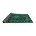 thumbnail image 2 of Ahgly Company Indoor Rectangle Medallion Turquoise Blue Traditional Area Rugs, 6' x 9', 2 of 4