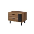 thumbnail image 1 of Acme Furniture 97964 Table d'Appoint, Finition Chêne Brun et Noir, 1 of 5