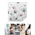 thumbnail image 5 of Cloth Napkins Set of 6 - 20x20 Inches, Teal Pink Spring Floral Washable Reusable Table Napkins, Summer Botanical Watercolor Soft & Absortbent Dining Napkin for Party Wedding Hotel Restaurant, 5 of 8