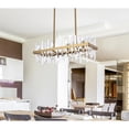 thumbnail image 3 of Serena 30 inch crystal rectangle chandelier in satin gold, 3 of 9