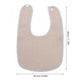 thumbnail image 2 of Baby Bibs for Eating U-Shaped Cotton Bibs Toddler and Infant Assorted Colors Protect Clothing 3Pcs, 2 of 5