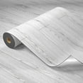 thumbnail image 1 of Homease Rouleau de Revêtement de Sol en Vinyle PVC Autocollant 23"x 196 Pouces/32 Pi2, Planches de Bois en Vinyle Épaisses Auto-Adhésives - Imperméable, Résistant à l'Usure, Installation Facile - Gris Clair, 1 of 5