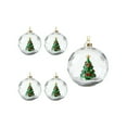 thumbnail image 2 of Steadline 8cm Acrylic Christmas Tree Ornament Set with Flat Design Holiday Decorations for Xmas Tree Wreath and Home Decor Shatterproof and Lightweight Festive Hanging Pendants, 2 of 8