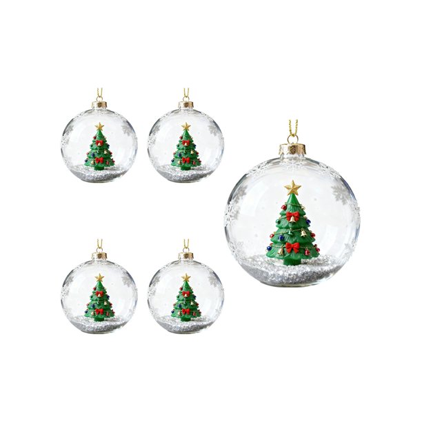 Decoraciones Del Árbol de Navidad 7x7cm / 2.76x2.76In Ornamentos Del Árbol de Navidad para la Temporada Festiva