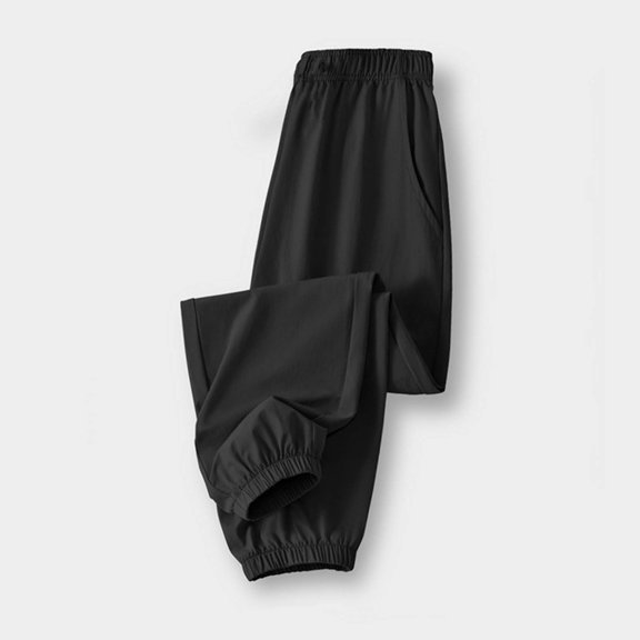 ATOGUTA Boys Pants Quick Dry Athletic Pants Lightweight Hiking Jogger Pants Size 4T-15, Black