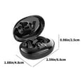 thumbnail image 3 of Earbuds Wireless, Hwkond Bluetooth 5.3 Wireless Earphone Clip Type LED Intelligent Digital Display HIFI Sound Quality Bluetooth Earphones, Black, Up to 60% Off, 3 of 7