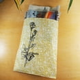 thumbnail image 5 of 200 Qty 8.5" x 11" Decorative Flat Paper Gift Bags - Goldtone Static Pattern Bags w/Black Flower - for Sales/Treats/Parties Cookies/Gifts - N'icePackaging, 5 of 7