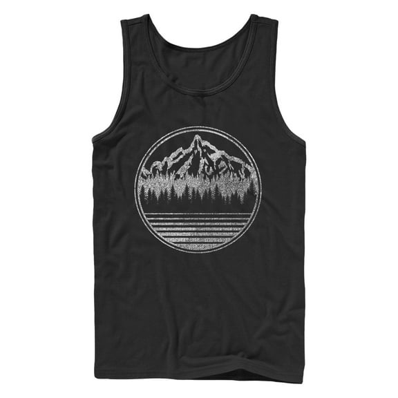 Men's Lost Gods Distressed Mountain Badge Tank Top