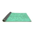 thumbnail image 2 of Ahgly Company Indoor Rectangle Abstract Turquoise Blue Modern Area Rugs, 2' x 3', 2 of 4