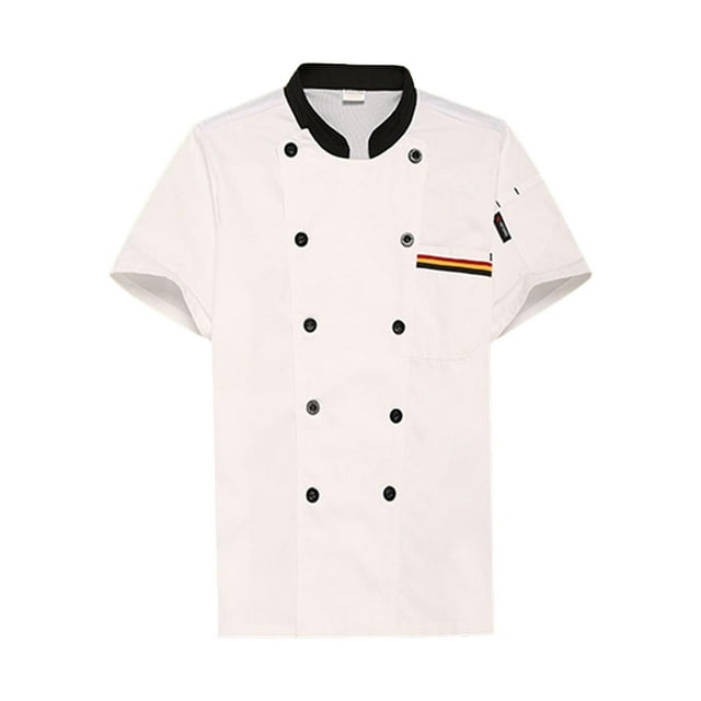 lionlar Men Women Chef Jacket Comfortable Waiter Waitress Apparel Uniform Chef Coat Chef white L