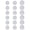 White, variant on Silicone Earbud Tips Replacement Earbuds Cap Eartips Tips Eargels 9 Pairs S/M/L