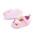 thumbnail image 3 of Sunisery Baby Girls Flower Unicorn Shoes PU Leather Shoes Soft Sole Crib Shoes First Walkers 0-18M, 3 of 6