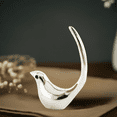 thumbnail image 3 of Vibhsa Mirror Bird Nature Jewelry Holders & Organizers, Aluminum, 0.40 lb, Silver, 1, 3 of 4