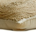 thumbnail image 2 of The HomeCentric Throw Pillow Cover With Zipper Pack of 2 22x22 inch (55x55 cm) Throw Pillow Cover Ecru Pillow case Optic Jute Cord Pillow Cover Cotton Linen Square Pillow Cover - Back To Earth, 2 of 3