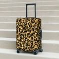 thumbnail image 5 of Uemuo Gold Glitter Leopard Printed Washable Luggage Cover - Fashion Suitcase Protector Fits 18-32 Inch Luggage -, 5 of 9