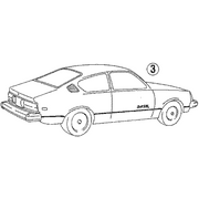 Genuine OE Isuzu Stripe Tape - 5878302850