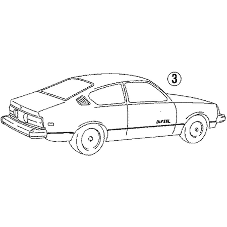 Genuine OE Isuzu Stripe Tape - 5878302850