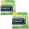 Monistat 3 Cream, 3-Day Yeast Infection Treatment for Women: 1x Reusable Applicator & 1x 25g External Anti-Itch Cream Bundle 2 PACK *EN
