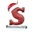 thumbnail image 2 of Adornos Navideños Colgantes de Acrílico con Forma de Letras para Árbol (26 Unidades) | Decoración Navideña Diy con Gorros de Papá Noel | Tamaño: 8 Cm | 26 Piezas | Decoración Navideña Personalizada, 2 of 6