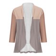 thumbnail image 4 of AherBiu Cardigan pour Femmes Léger Manches 3/4 Ouvert Cardigans Automne Décontracté Confortable Boléros Extérieur, 4 of 4