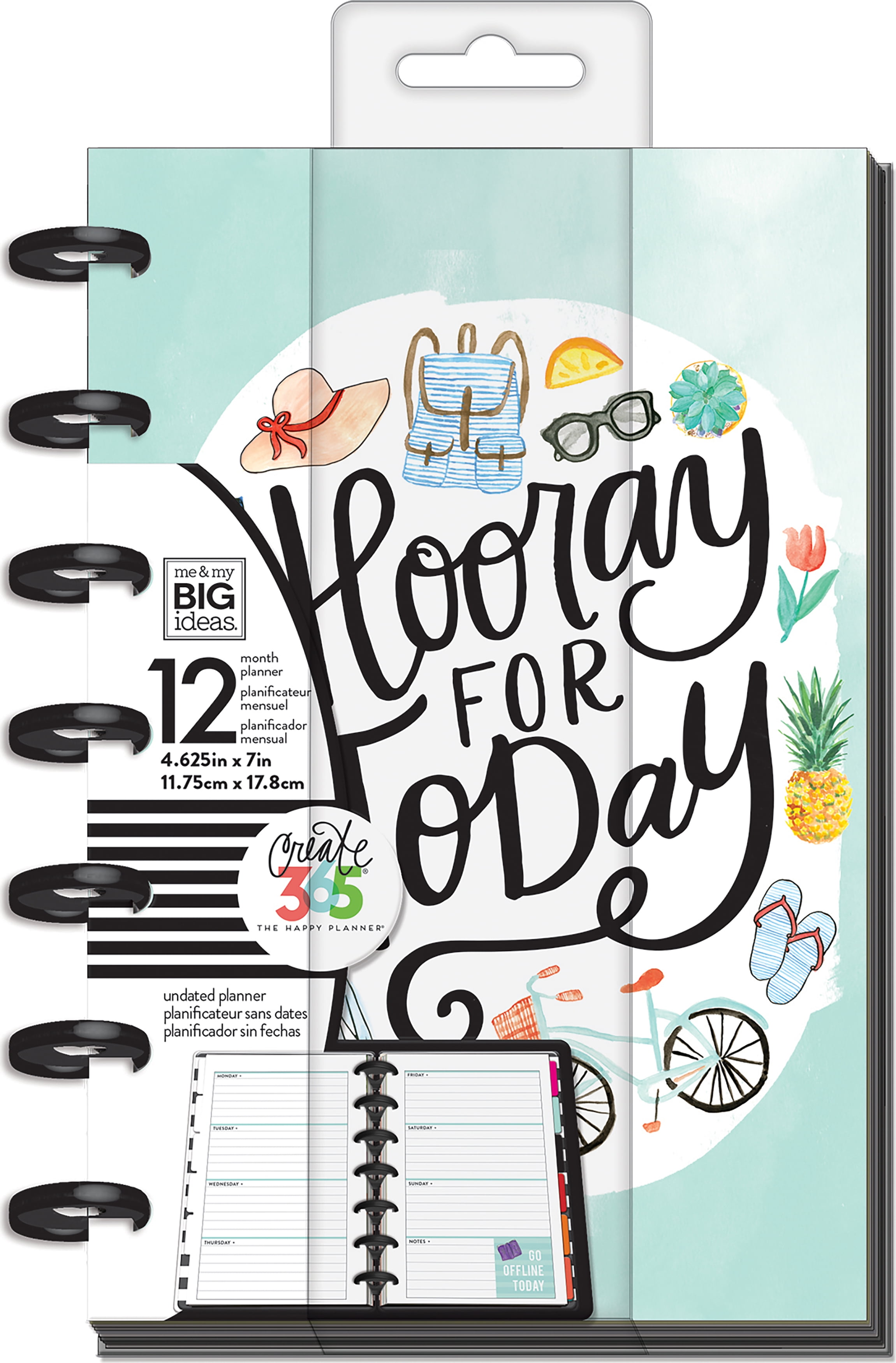 Happy Planner 12Month Undated Mini Planner 5.125"X7.5"Everday