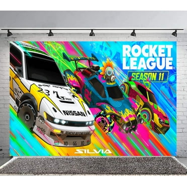 rocket league Backdrop Banner Party Supplies Poster Movie Theme Background for Photography Birthday Decorations