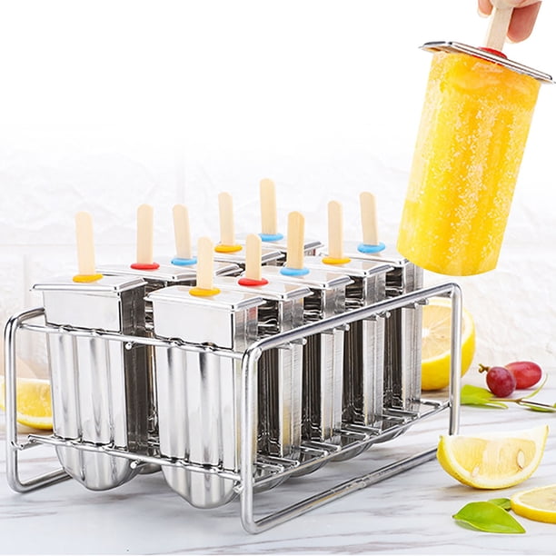 Molde Para Paletas De Helado De Acero Inoxidable, Herramiente De Cocina Para Golosinas Congeladas Caseras
