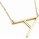 thumbnail image 1 of Initial Necklace - 18k Gold Plated Stainless Steel Large Big Letters Pendant Necklace, Script Name Monogram Necklaces For Women, 1 of 4