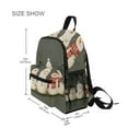 thumbnail image 3 of FORMRS School Backpack with Front Zippered Pocket 12" Student Travel Daypack, Gray Snowmen, 3 of 6