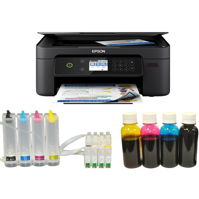 Ensemble de Transfert de Système d'Encre Continu par Sublimation Sans Fil pour Imprimante à Presse à Chaud