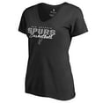 thumbnail image 2 of San Antonio Spurs Women's Black Script Assist T-Shirt, 2 of 3