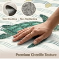 thumbnail image 6 of ODIKA 3'x5' Washable Area Rug Non-Slip, Flatweave, Easy Care Door Ocean Marine Turtle Border Underwater Motif Round Jellyfish for Hallway, Laundry Room, 6 of 7