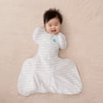 thumbnail image 3 of Love to Dream Swaddle Up Cotton 1.0 TOG Baby Sleep Sack, Hip Dysplasia, Specially Designed with a Wider Fit to be Worn Over a Hip Dysplasia Harness or Brace, Small 8-13 lbs, Dreamer, 3 of 5