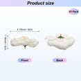 thumbnail image 3 of Uxcell Paquete de 10 Cabezas de Peonías Artificiales, Cabeza de Rosa de Seda Falsa para Bodas/Ramo/Pared de Flores/Artesanías DIY [8cm, Blanco], 3 of 7
