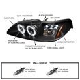 thumbnail image 3 of Spec-D Tuning LED Projector Headlights Black Compatible with 1994-1998 Ford Mustang, Left + Right Pair Headlamps Assembly, 3 of 5