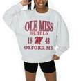 thumbnail image 2 of Women's Gameday Couture Ash Ole Miss Rebels Premium Fleece Pullover Sweatshirt, 2 of 5