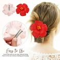 thumbnail image 2 of 3 pinzas para el pelo con flores hawaianas, accesorios para el pelo para mujeres y niñas., 2 of 4
