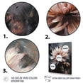 thumbnail image 3 of Designart "Orange Black Chrysanthemum Scenery" Floral Chysanthemum Canvas Print, 3 of 5