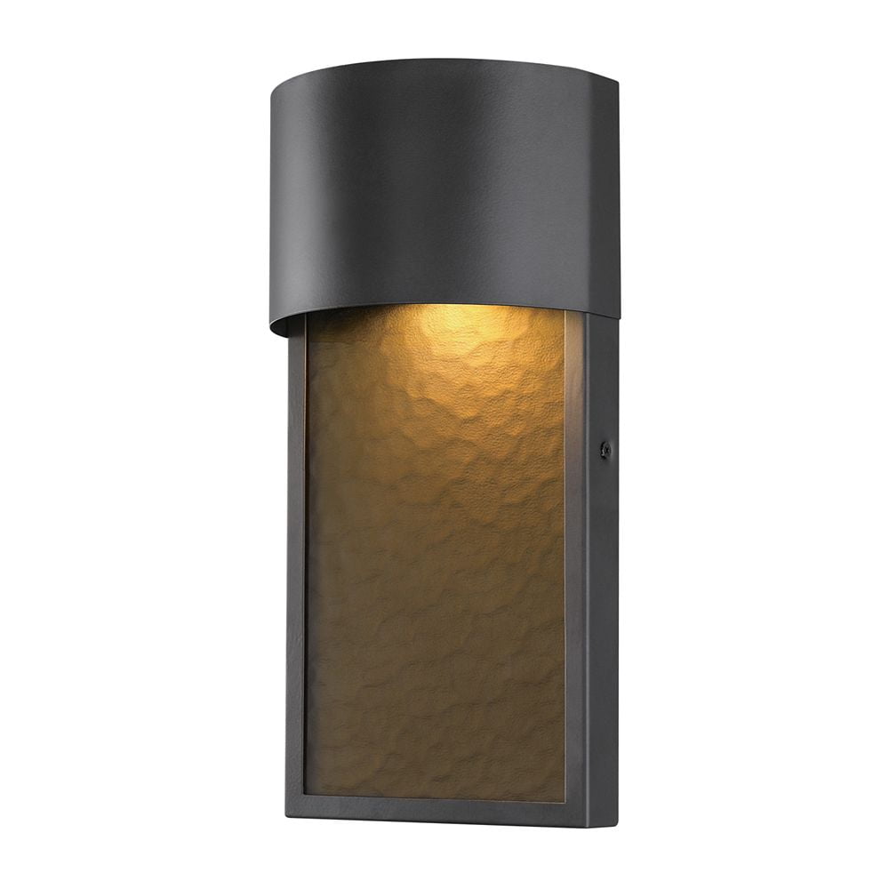 Home Decorators Collection 8 5w 1 Light Bronze Integrated Led Outdoor Wall Sconce With Amber Water Glass Walmart Canada