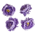 thumbnail image 3 of Artificial Garden Flower Napkin Rings 4 Colors - Set of 4 (Violet), 3 of 3